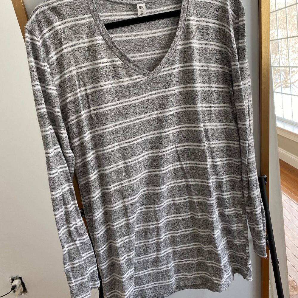Oversized striped top